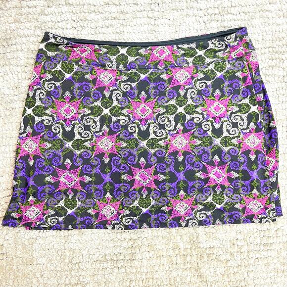 Tranquility by Colorado Clothing Pants - Tranquility Women’s Sport TENNIS GOLF Skort Size XL Black Purple Pickleball
